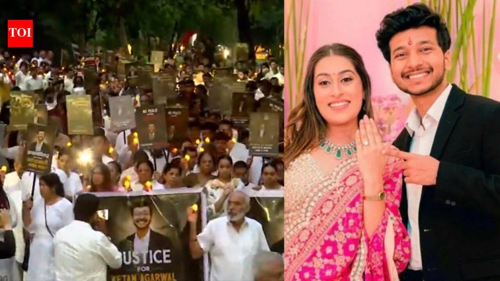 ‘घर में बहू लेने चला था’: केतन अग्रवालच्या वडिलांनी कँडल मार्चमध्ये आरोपींना फाशीची मागणी केली